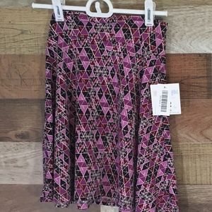 NWT KIDS LULAROE AZURE SKIRT SIZE 6